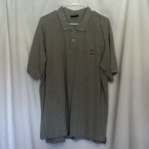Vintage Polo Jeans Co Ralph Lauren Mens Shirt Gray Short Sleeve Size Large